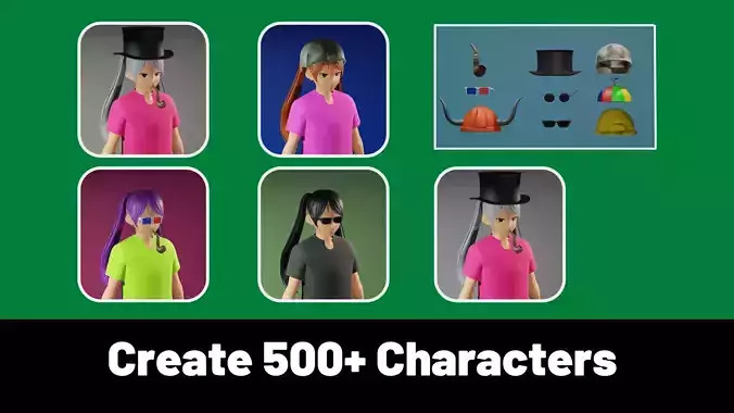 3d NFT Characters - Series XXVIII