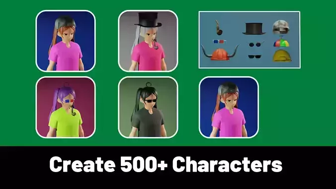 3d NFT Characters - Series XXIX