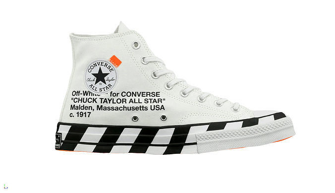 Converse Chuck Taylor All-Star 70 Hi Off-White Low-poly 3D model