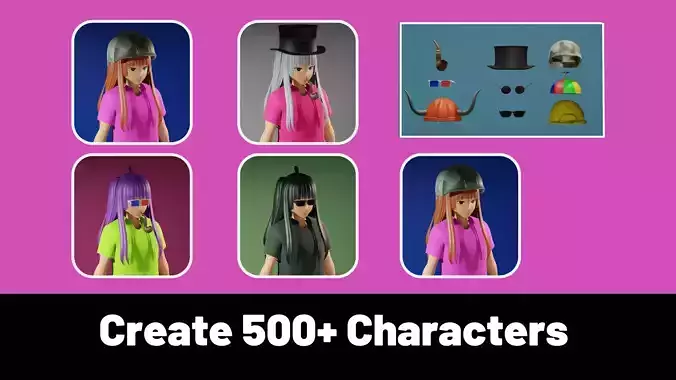 3d NFT Characters - Series XXXIII Low-poly 3D model