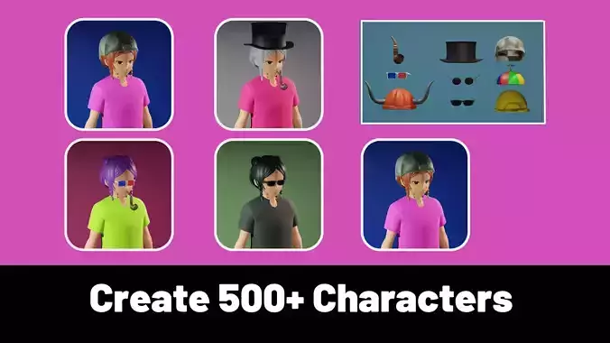 3d NFT Characters - Series XXXIV