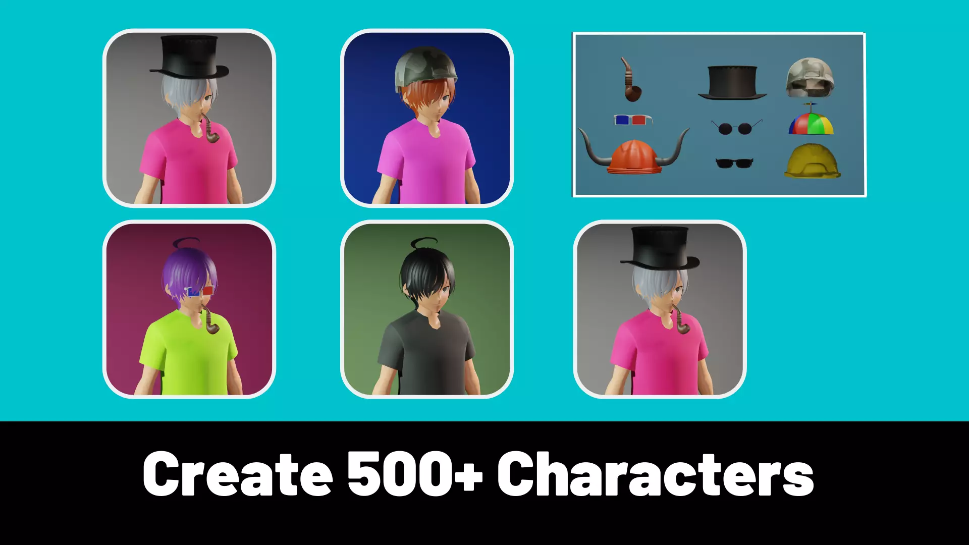 3d NFT Characters - Series XXXVI Low-poly 3D model_0