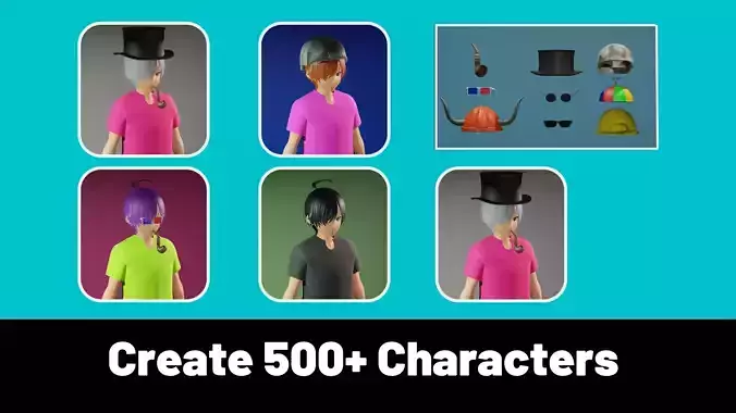 3d NFT Characters - Series XXXVI