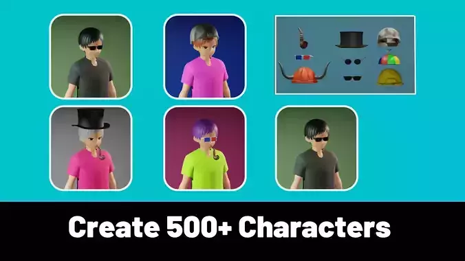 3d NFT Characters - Series XXXVIII