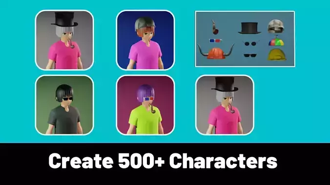 3d NFT Characters - Series XXXIX