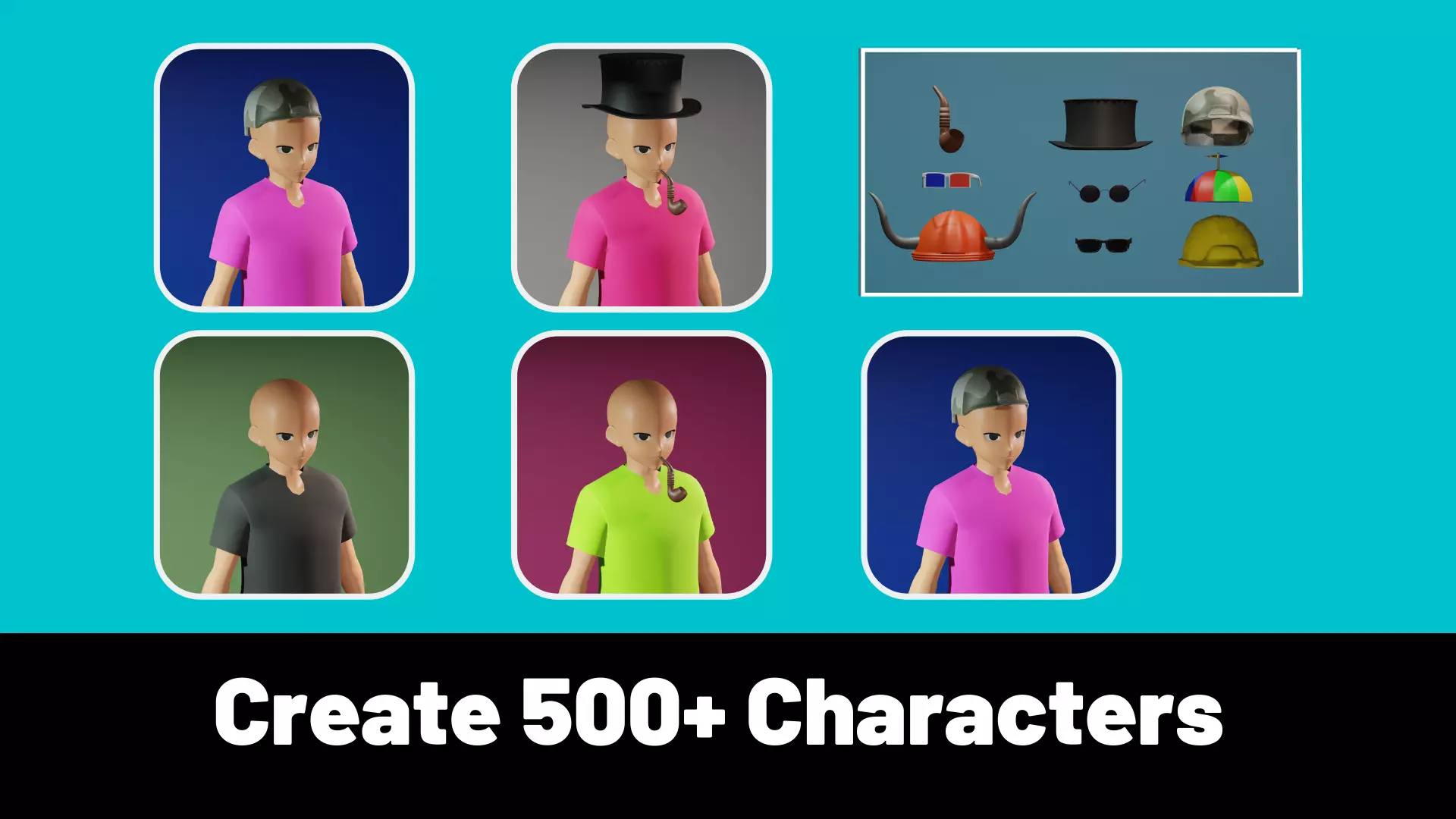 3d NFT Characters - Series XL Low-poly 3D model_0