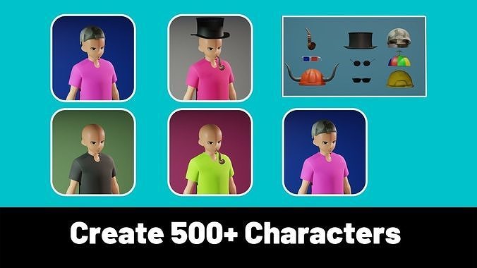 3d NFT Characters - Series XL Low-poly 3D model