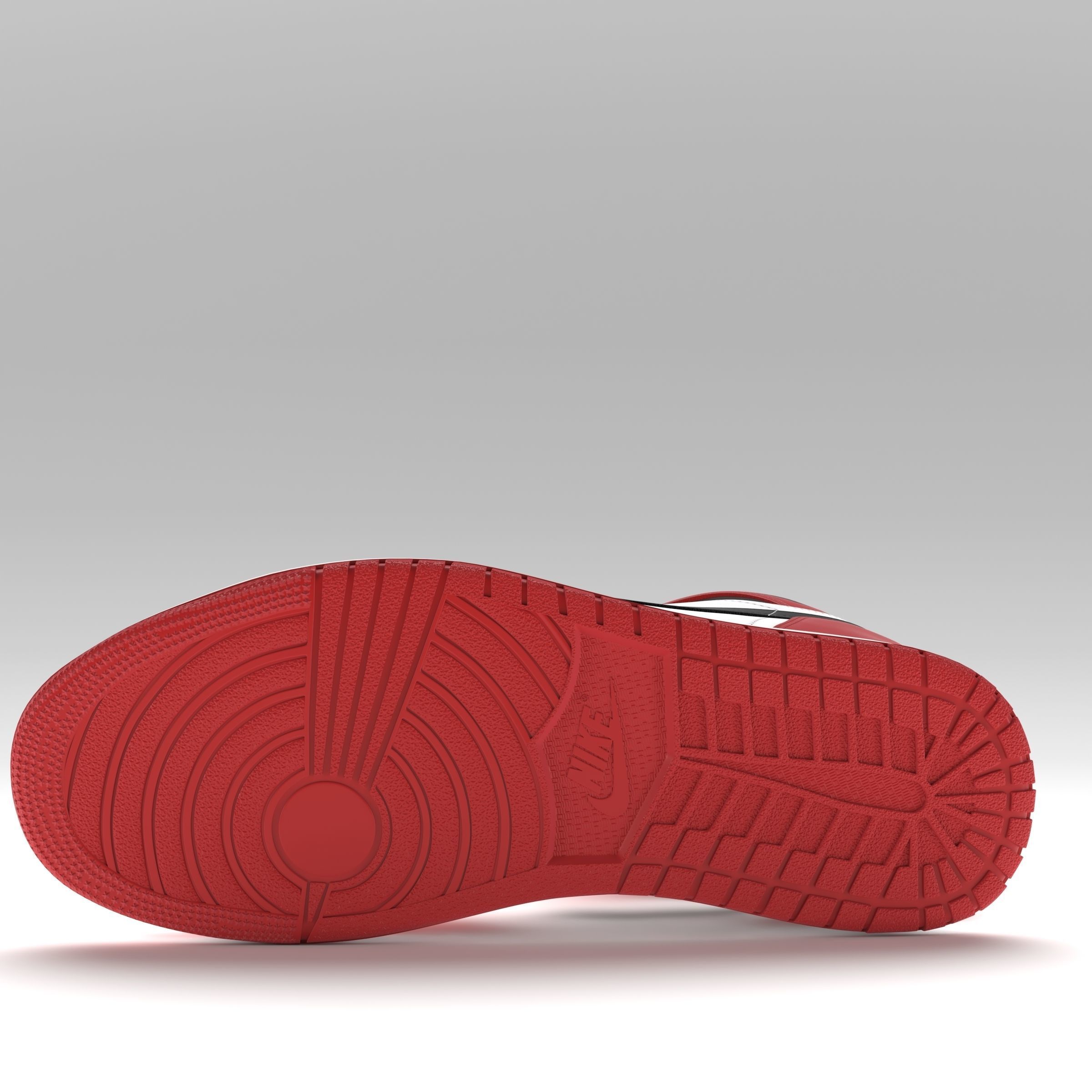 Jordan 1 Retro Chicago PBR Low-poly 3D model_8