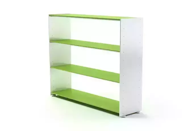 Wooden White And Green Shelf