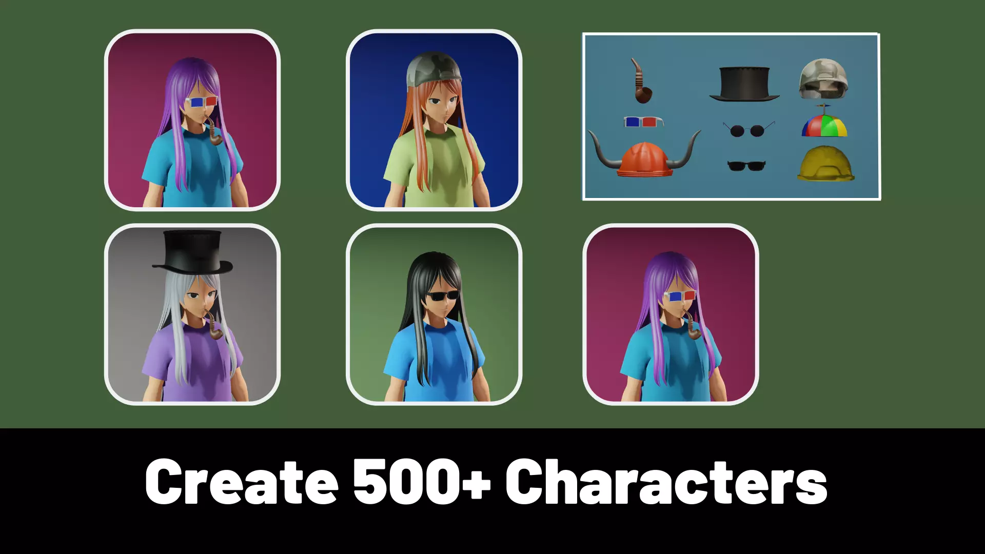 3d NFT Characters - Series XLII Low-poly 3D model_0