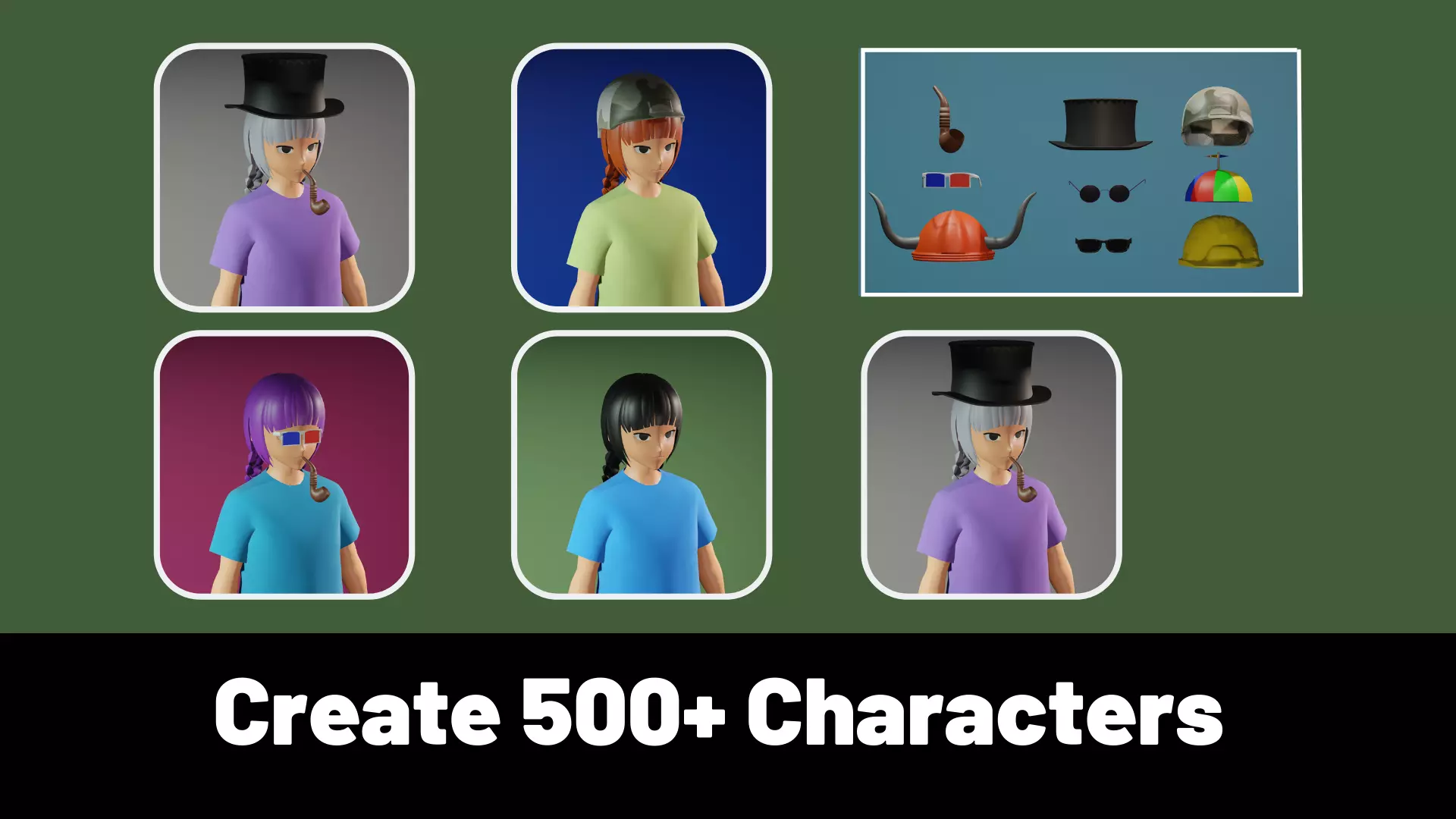 3d NFT Characters - Series XLIV Low-poly 3D model_0