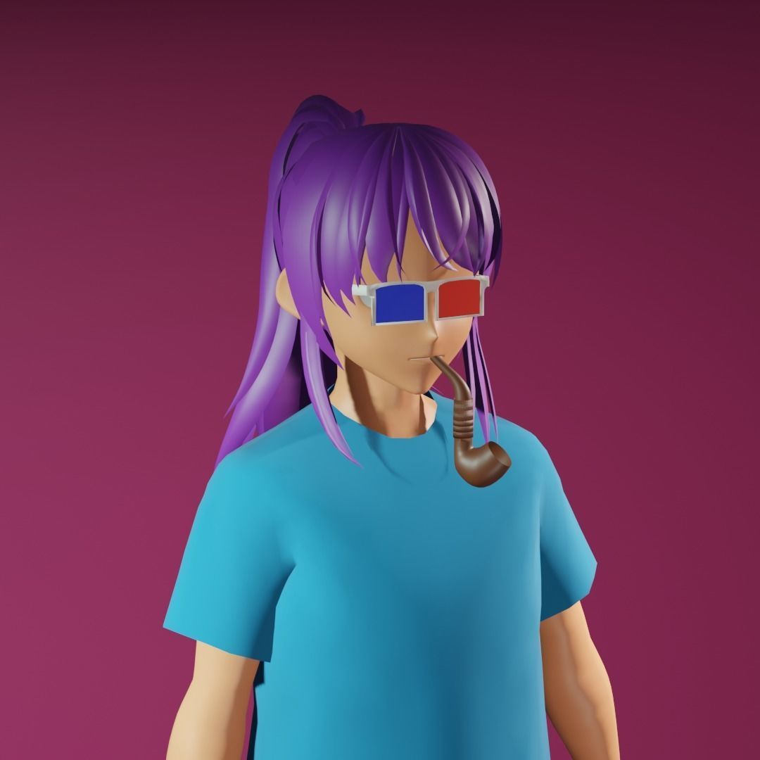 3d NFT Characters - Series XLV Low-poly 3D model_2