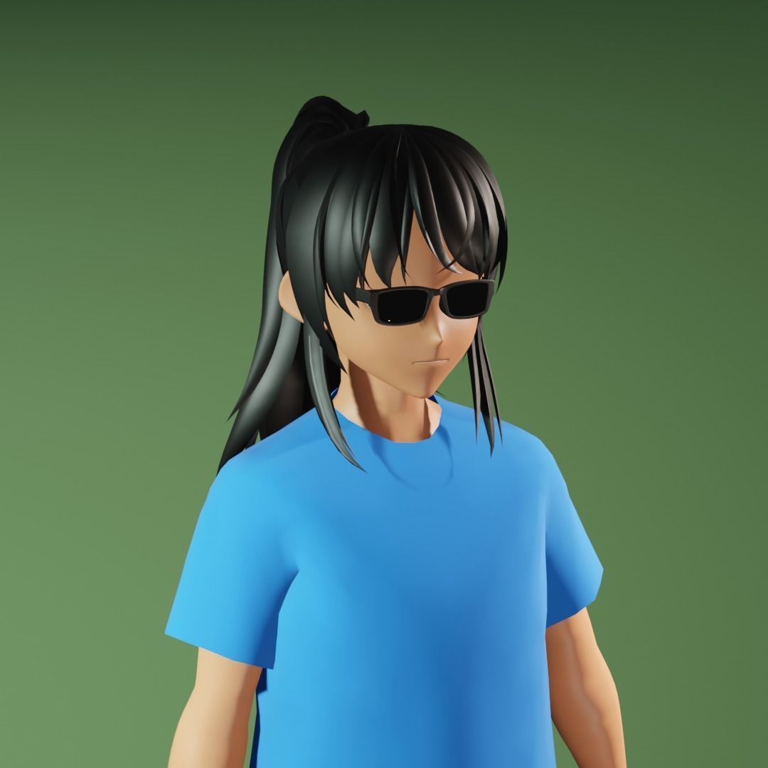 3d NFT Characters - Series XLV Low-poly 3D model_1