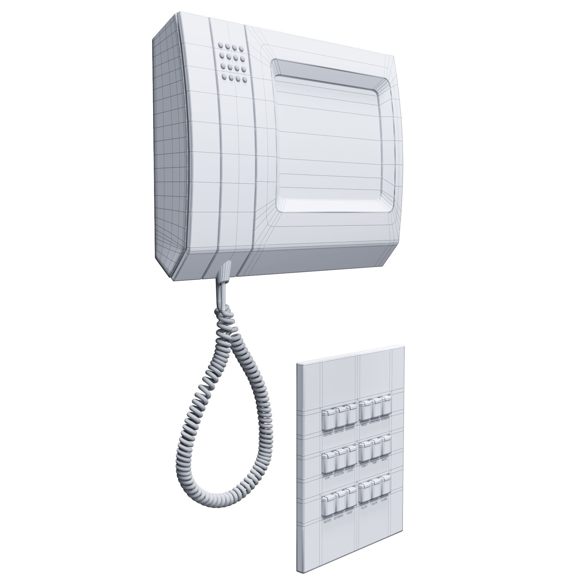 Intercom - Control Panel Free 3D model_1