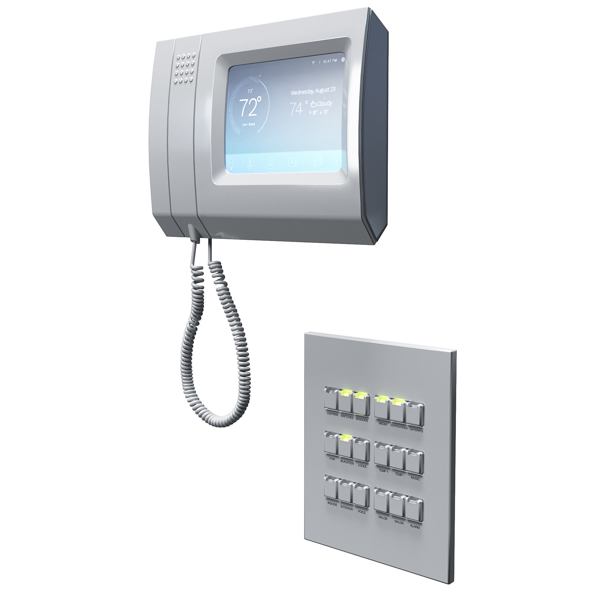 Intercom - Control Panel Free 3D model_2