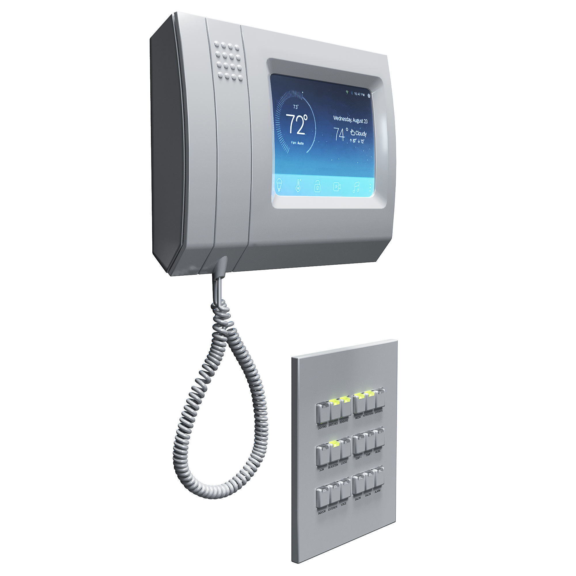 Intercom Screen Autocad Intercom - Control Panel free 3D model | CGTrader