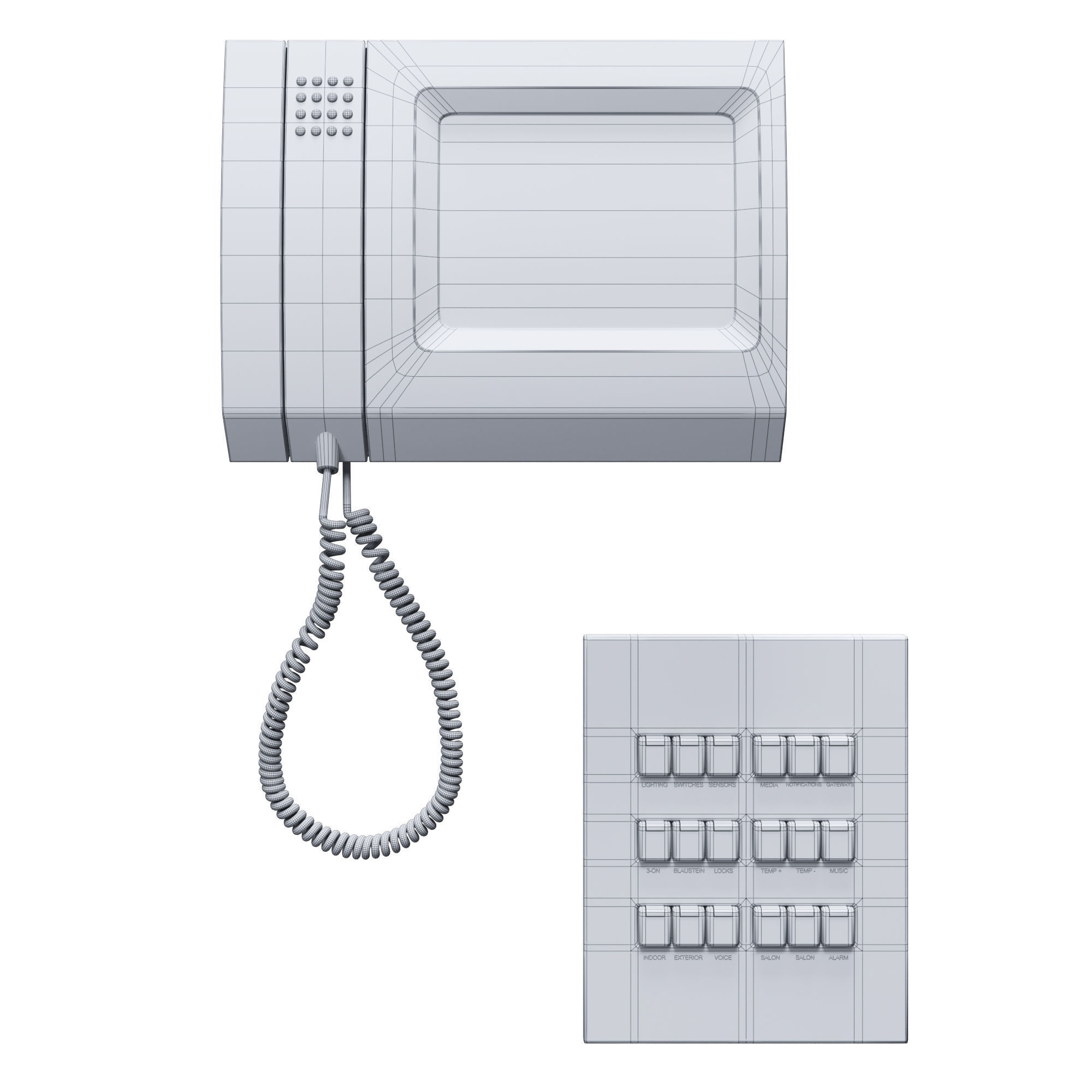 Intercom - Control Panel Free 3D model_5