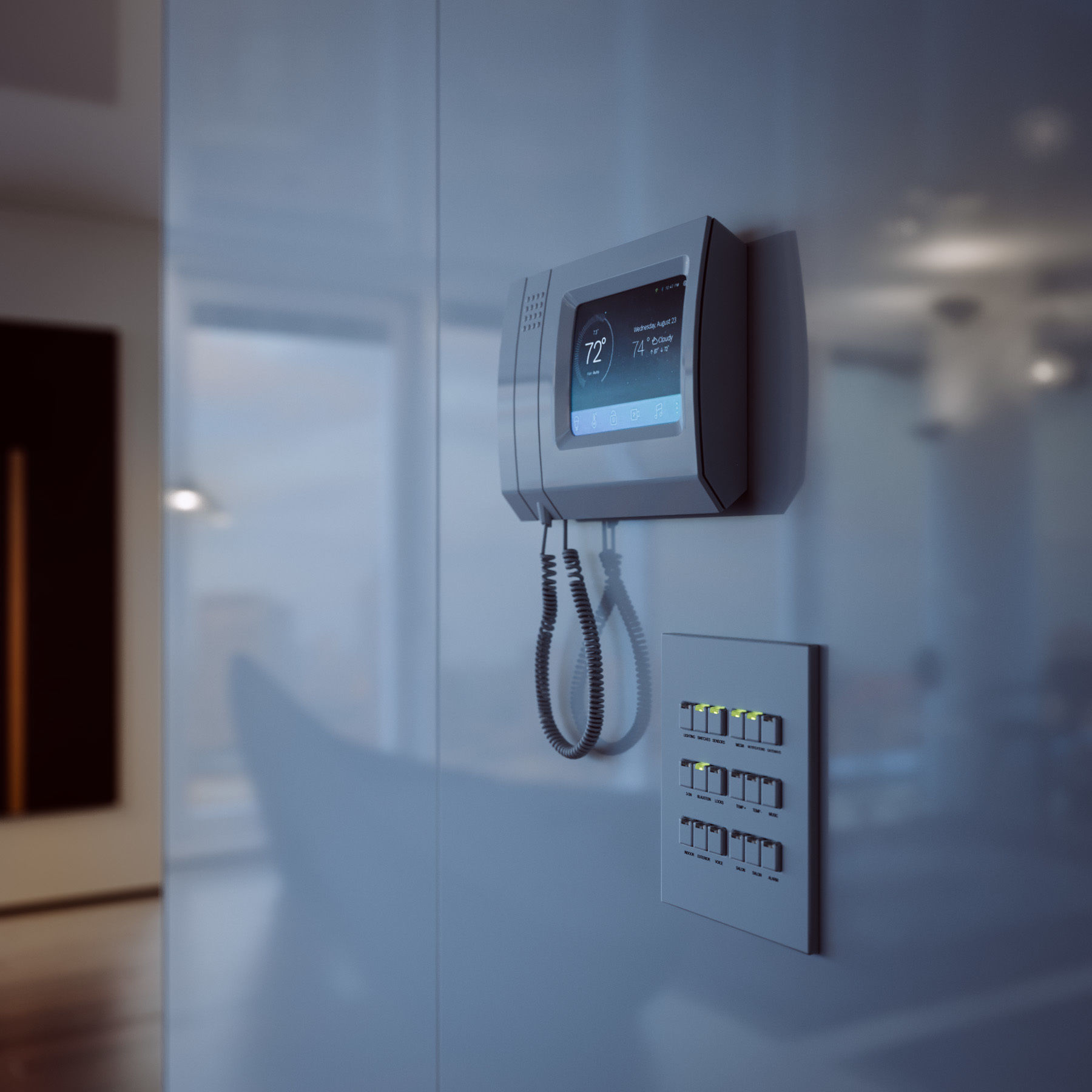 Intercom - Control Panel free 3D model | CGTrader