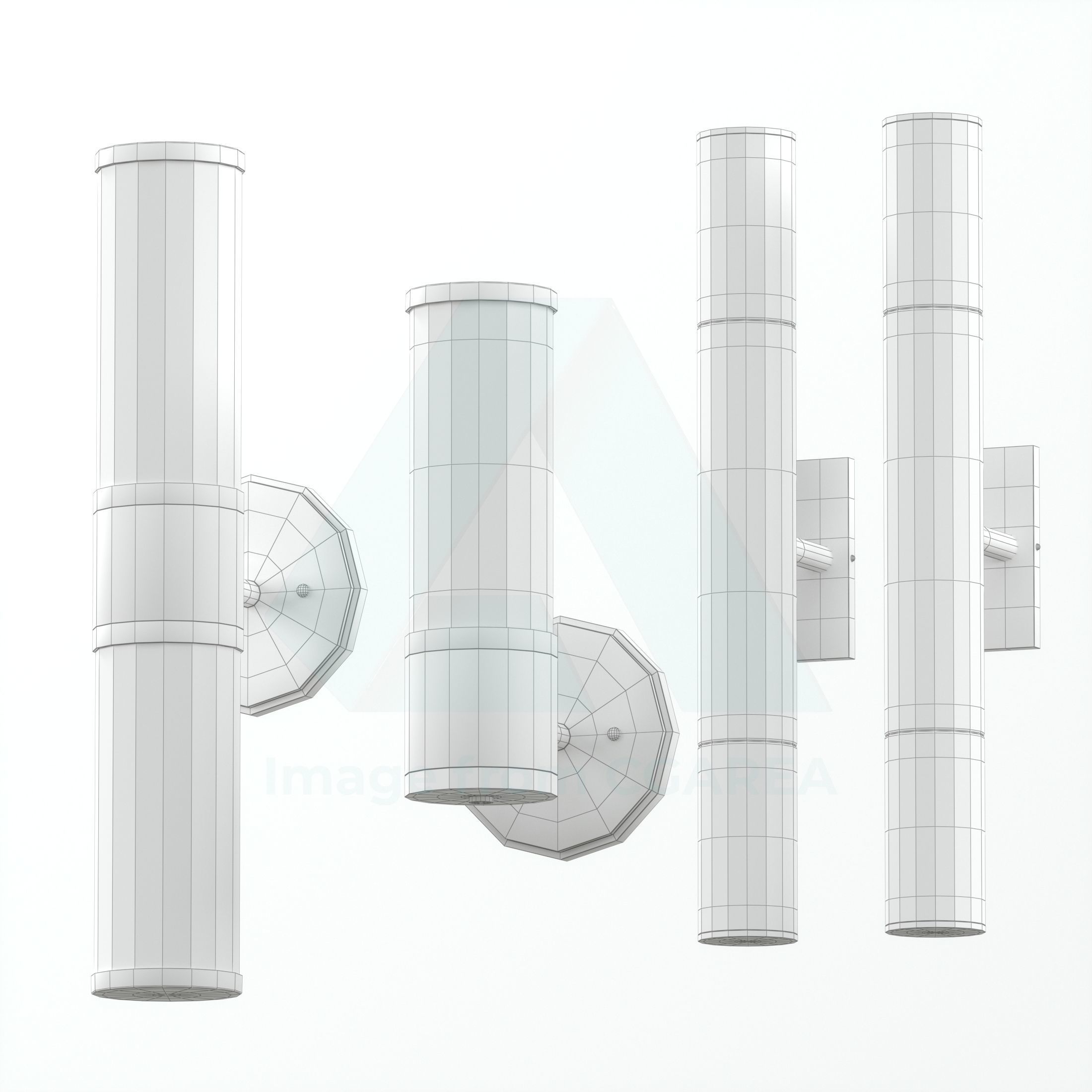 Lampatron Marble WALL LIGHT 3D model_1