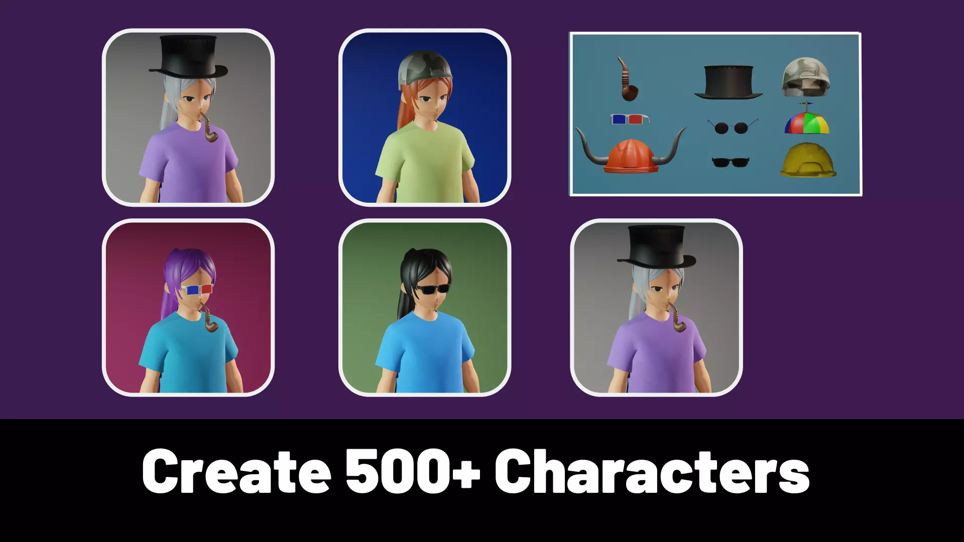 3d NFT Characters - Series XLVI Low-poly 3D model_0