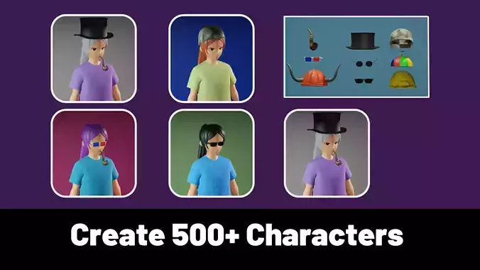 3d NFT Characters - Series XLVI