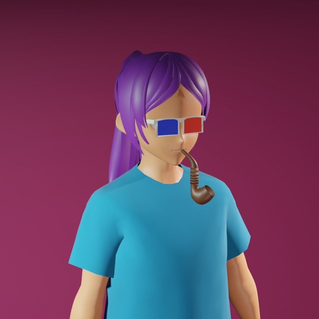 3d NFT Characters - Series XLVI Low-poly 3D model_2