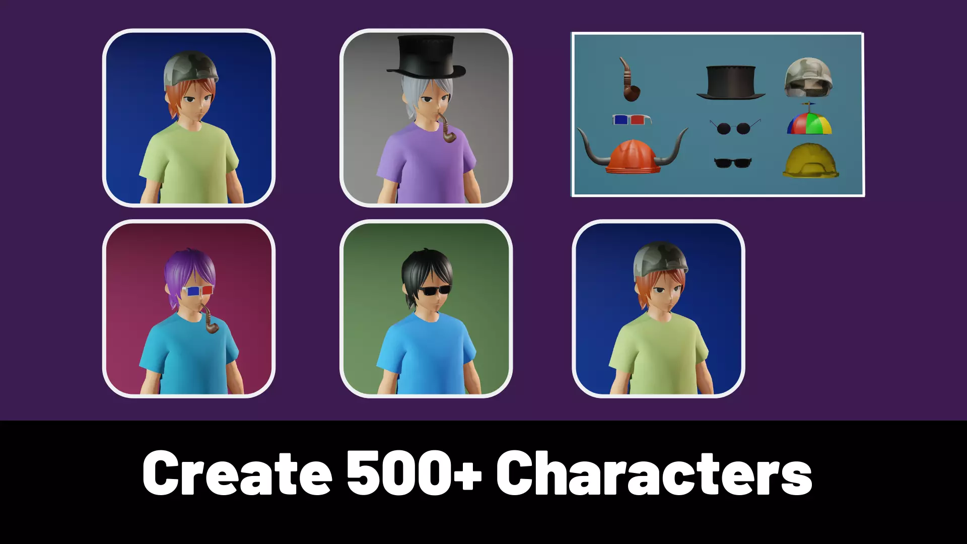 3d NFT Characters - Series XLVII Low-poly 3D model_0