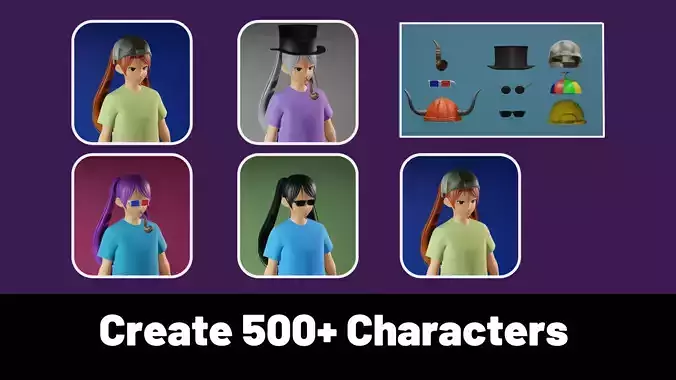 3d NFT Characters - Series XLVIII