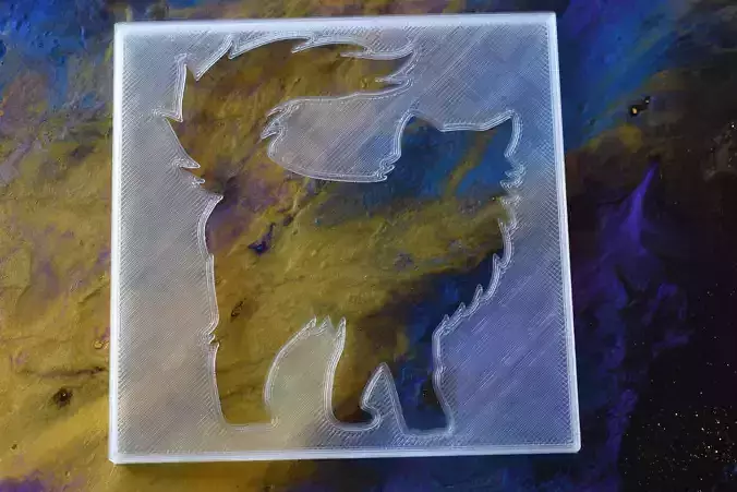 Airbrush Stencil Cat