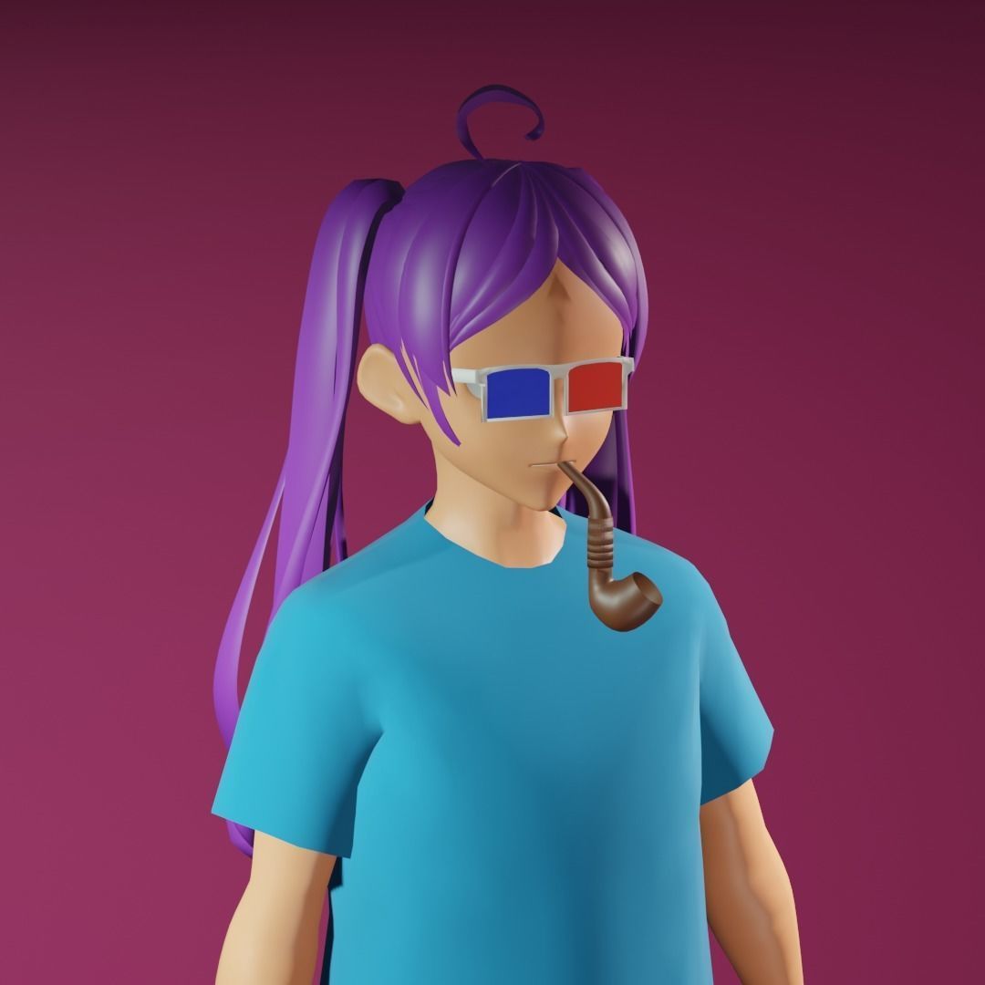 3d NFT Characters - Series XLIX Low-poly 3D model_2