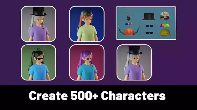 3d NFT Characters - Series XLIX