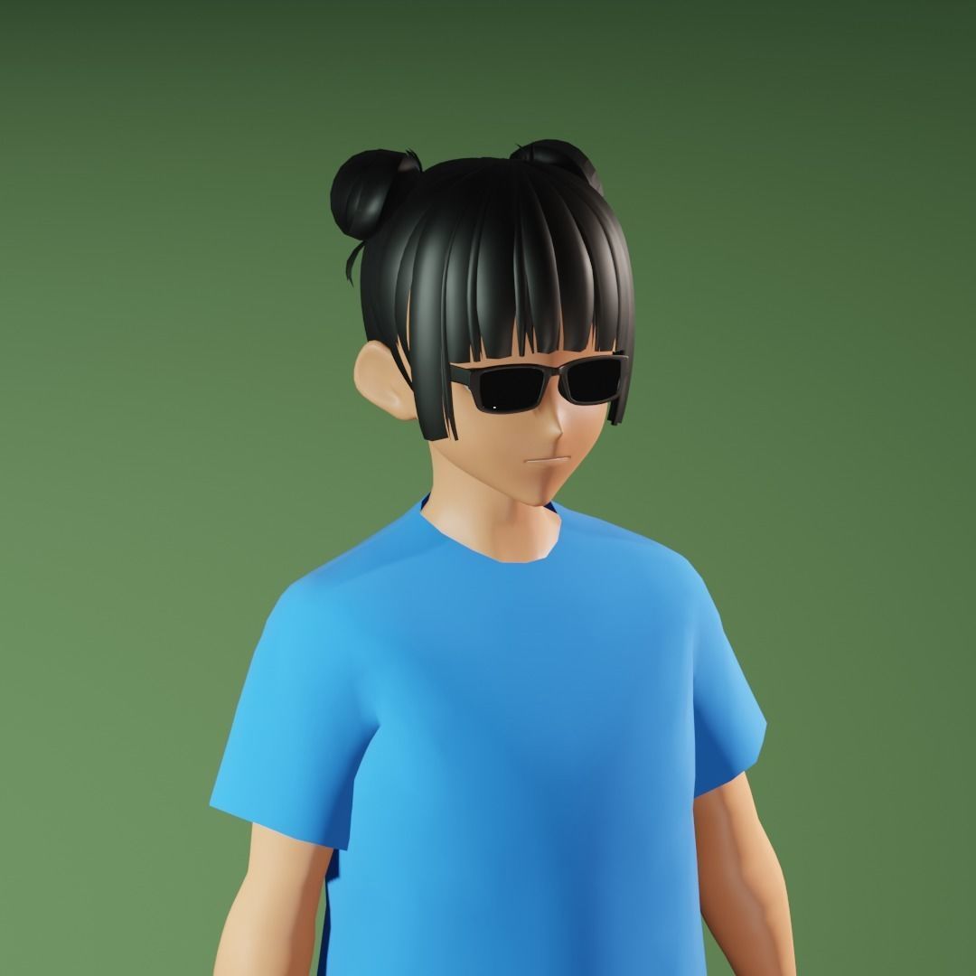 3d NFT Characters - Series L Low-poly 3D model_1