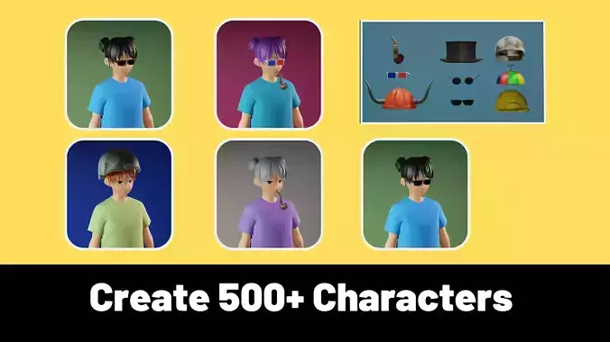 3d NFT Characters - Series LI
