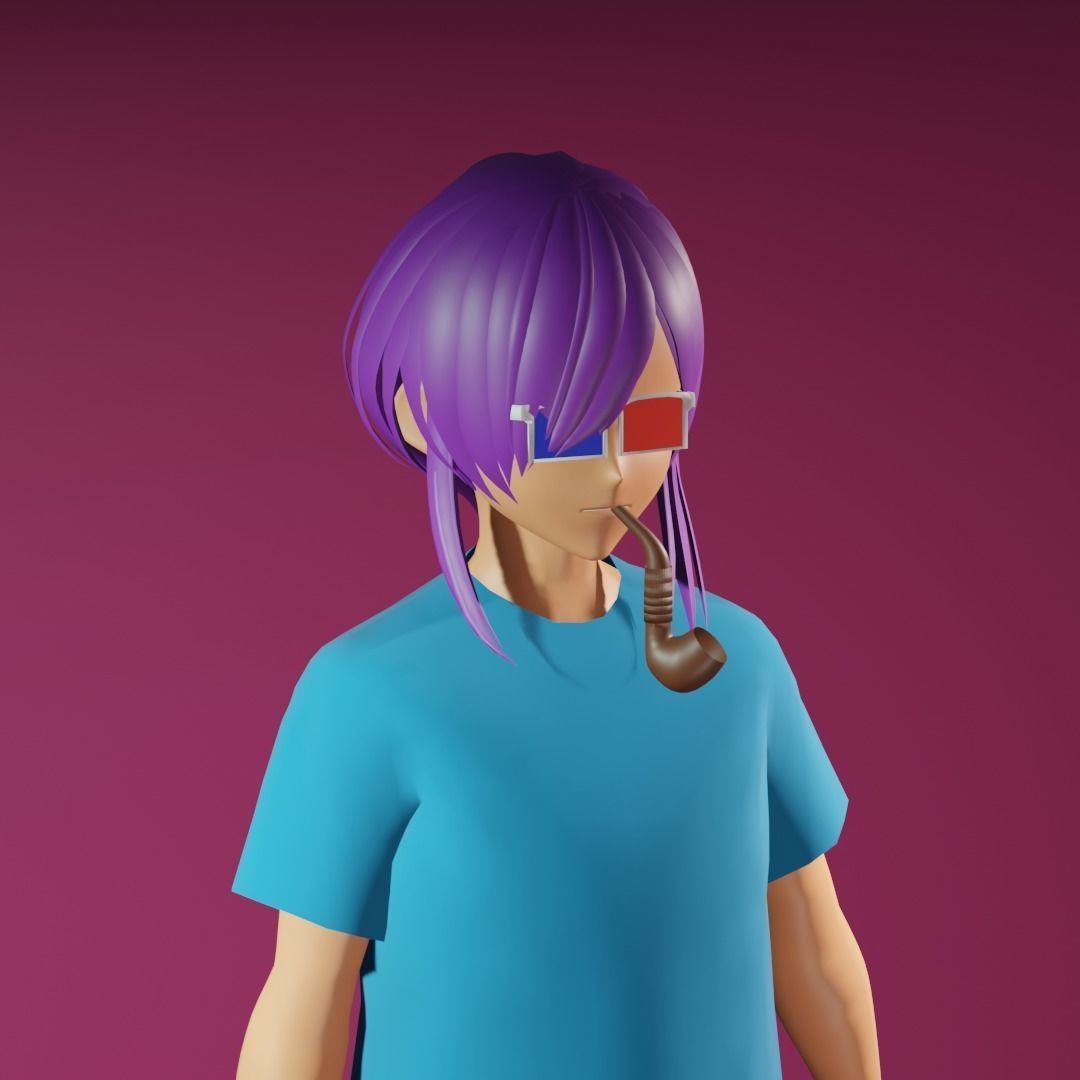 3d NFT Characters - Series LII Low-poly 3D model_2