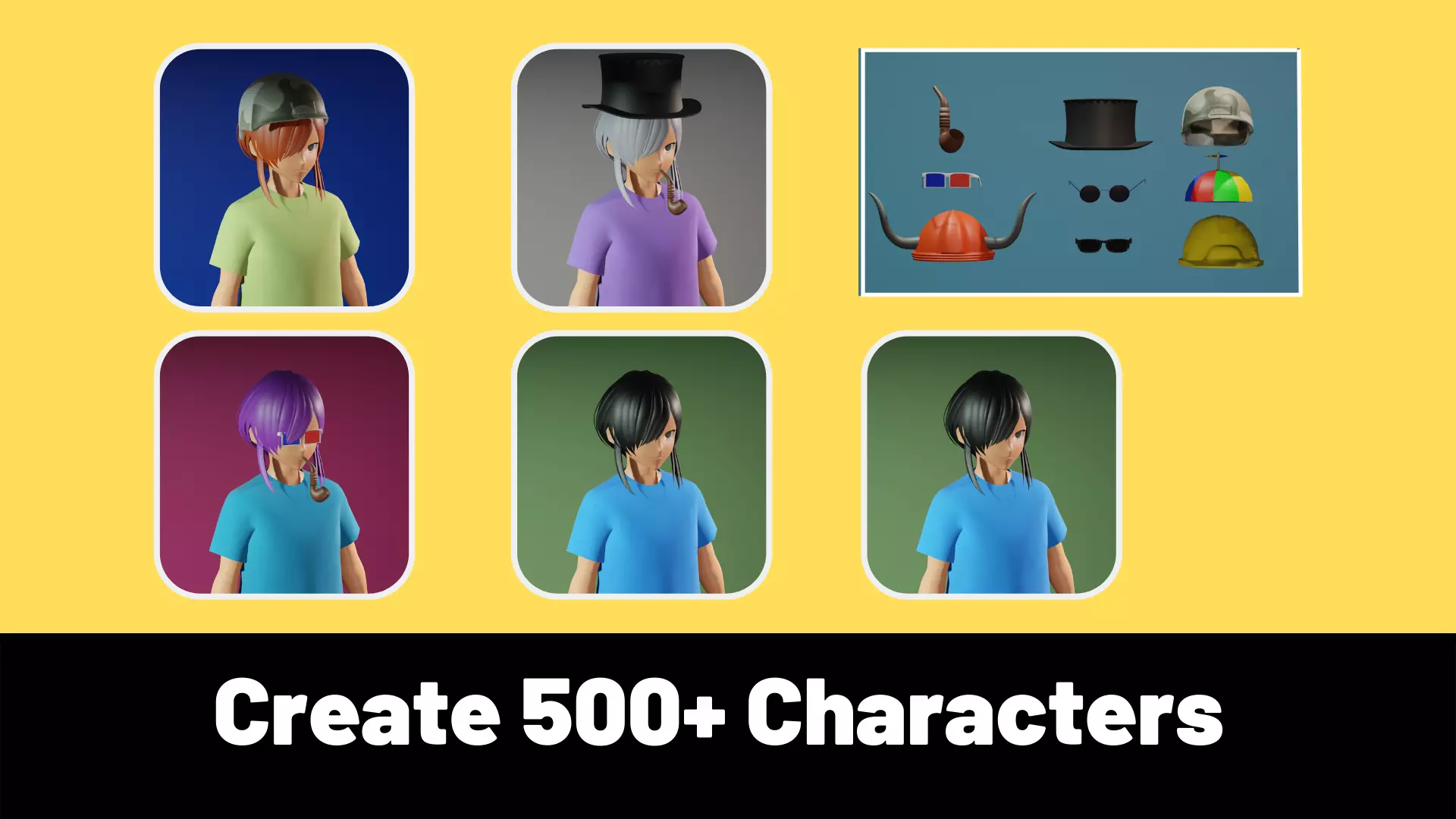 3d NFT Characters - Series LII Low-poly 3D model_0