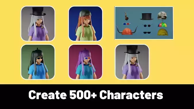 3d NFT Characters - Series LIII