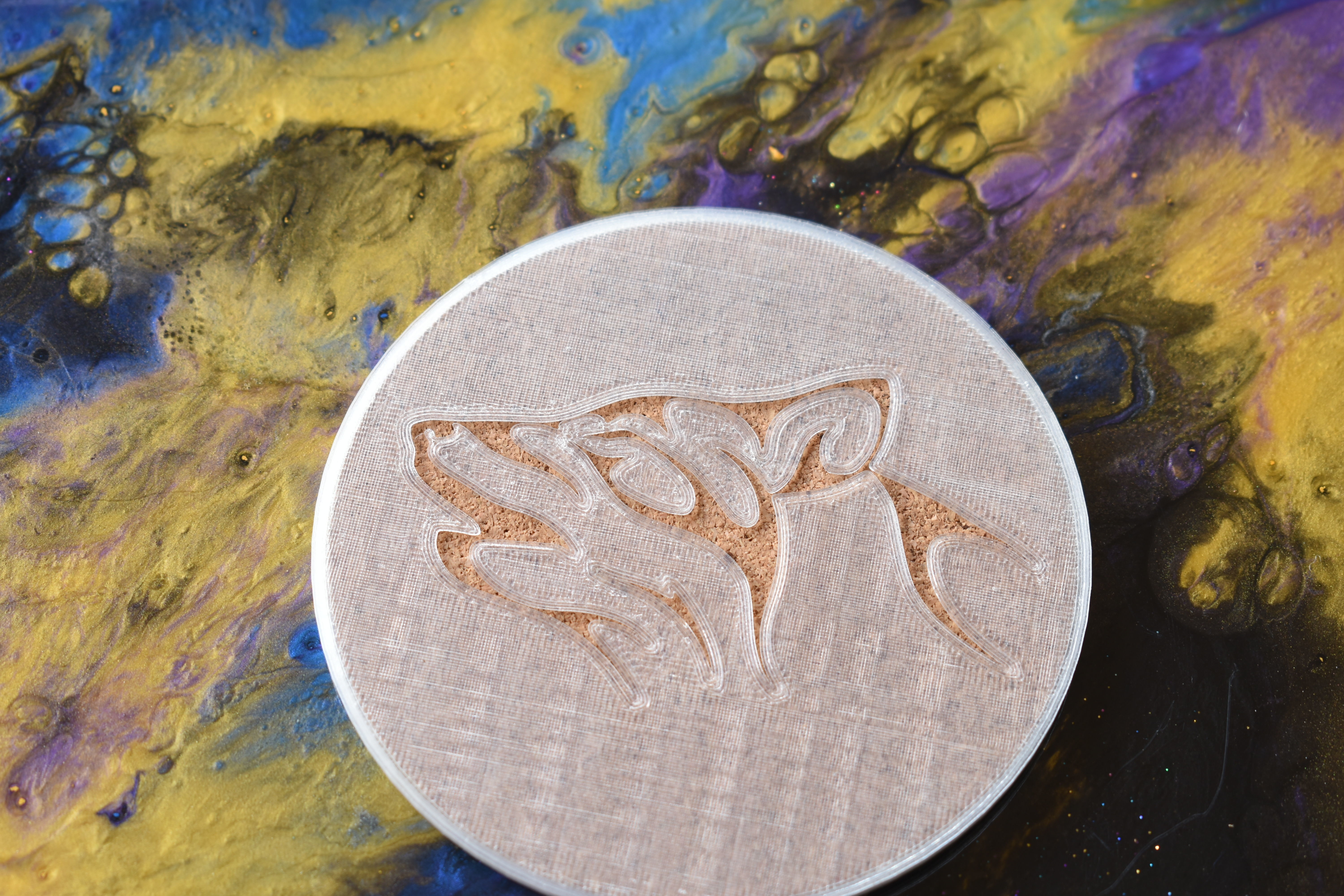 Airbrush Stencil Wolf Howling 3D print model_5
