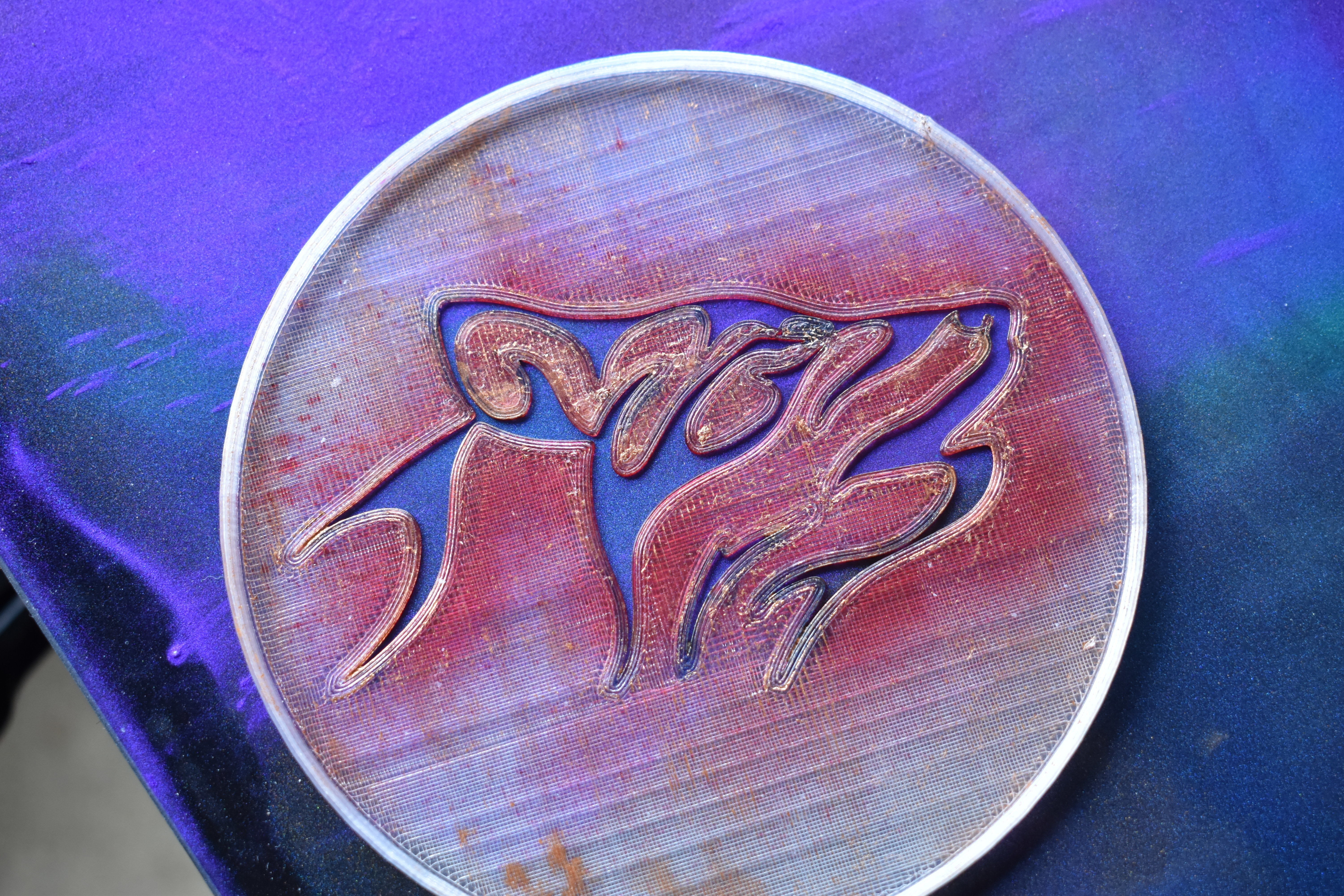Airbrush Stencil Wolf Howling 3D print model_2