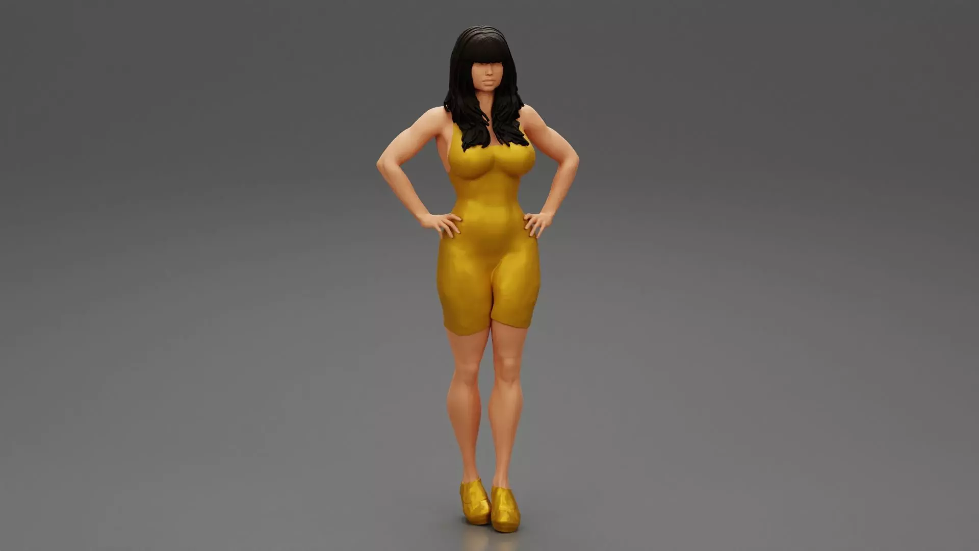 Woman in a Tight Dress 3D print model