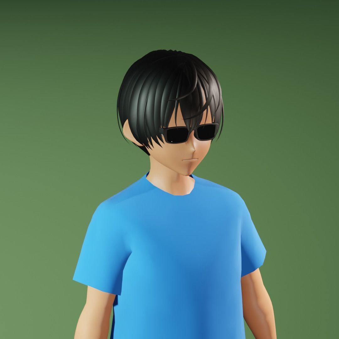 3d NFT Characters - Series LV Low-poly 3D model_1