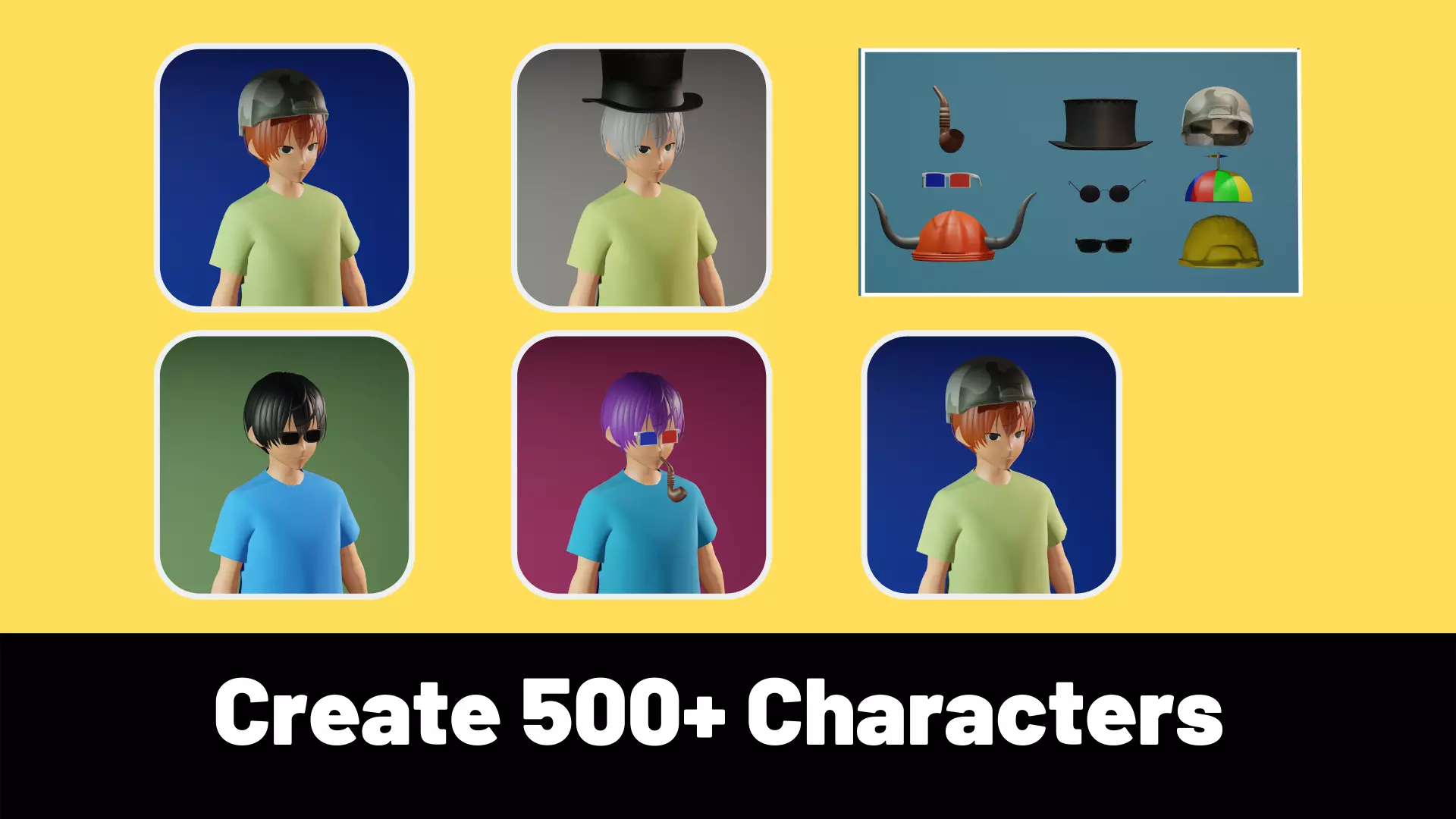 3d NFT Characters - Series LV Low-poly 3D model_0