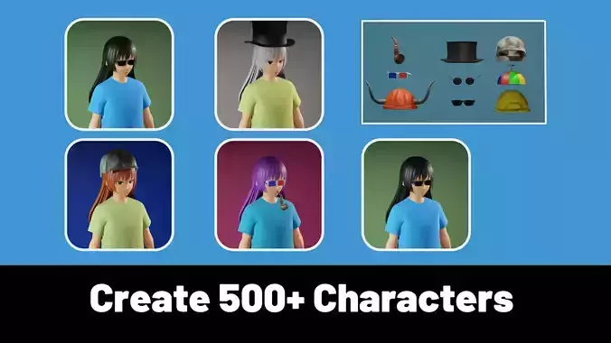 3d NFT Characters - Series LVII