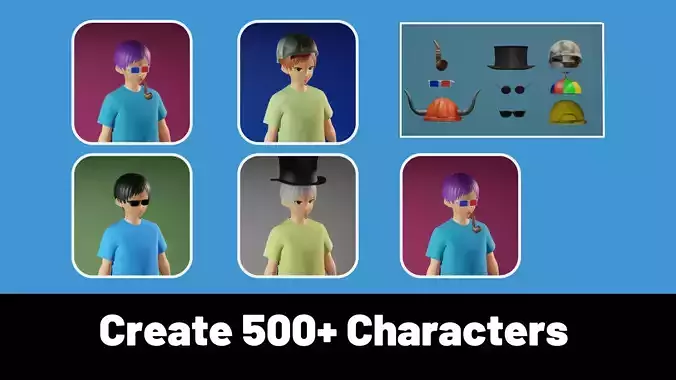 3d NFT Characters - Series LVIII