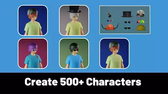 3d NFT Characters - Series LIX