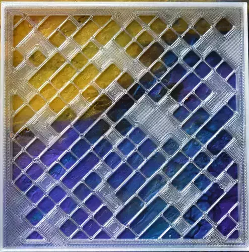 Airbrush Stencil - Pattern Diagonal  3D print model