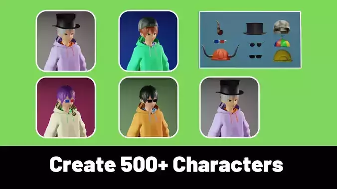 3d NFT Characters - Series LXI