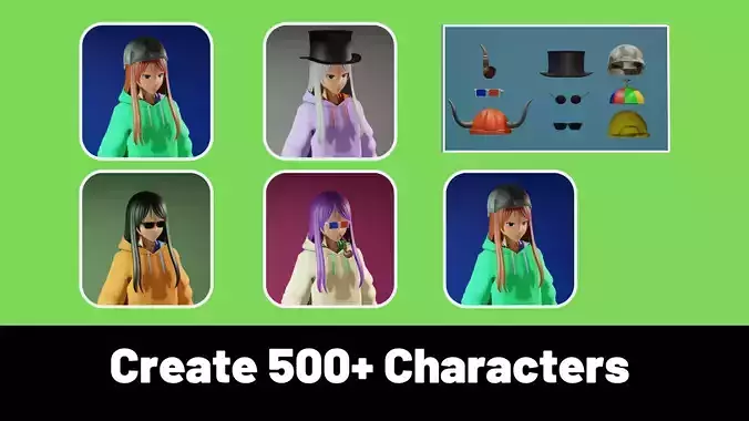 3d NFT Characters - Series LXII