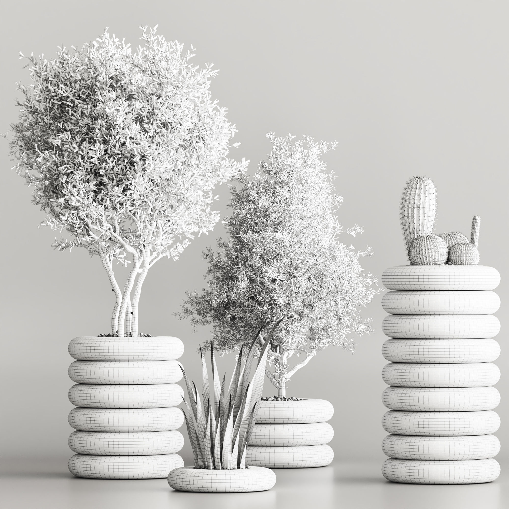 indoor plant stand 57 3D model_1