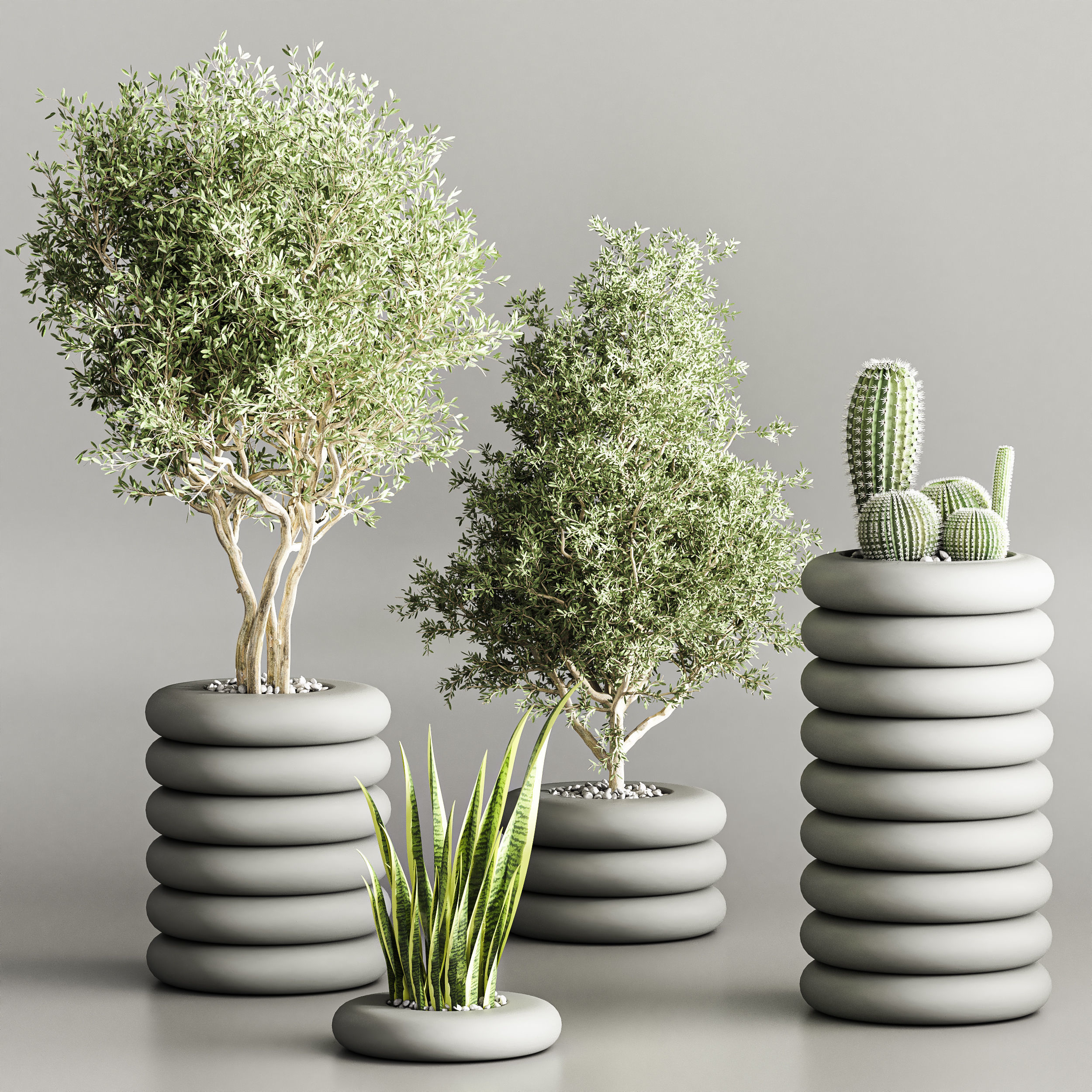 indoor plant stand 57 3D model_3