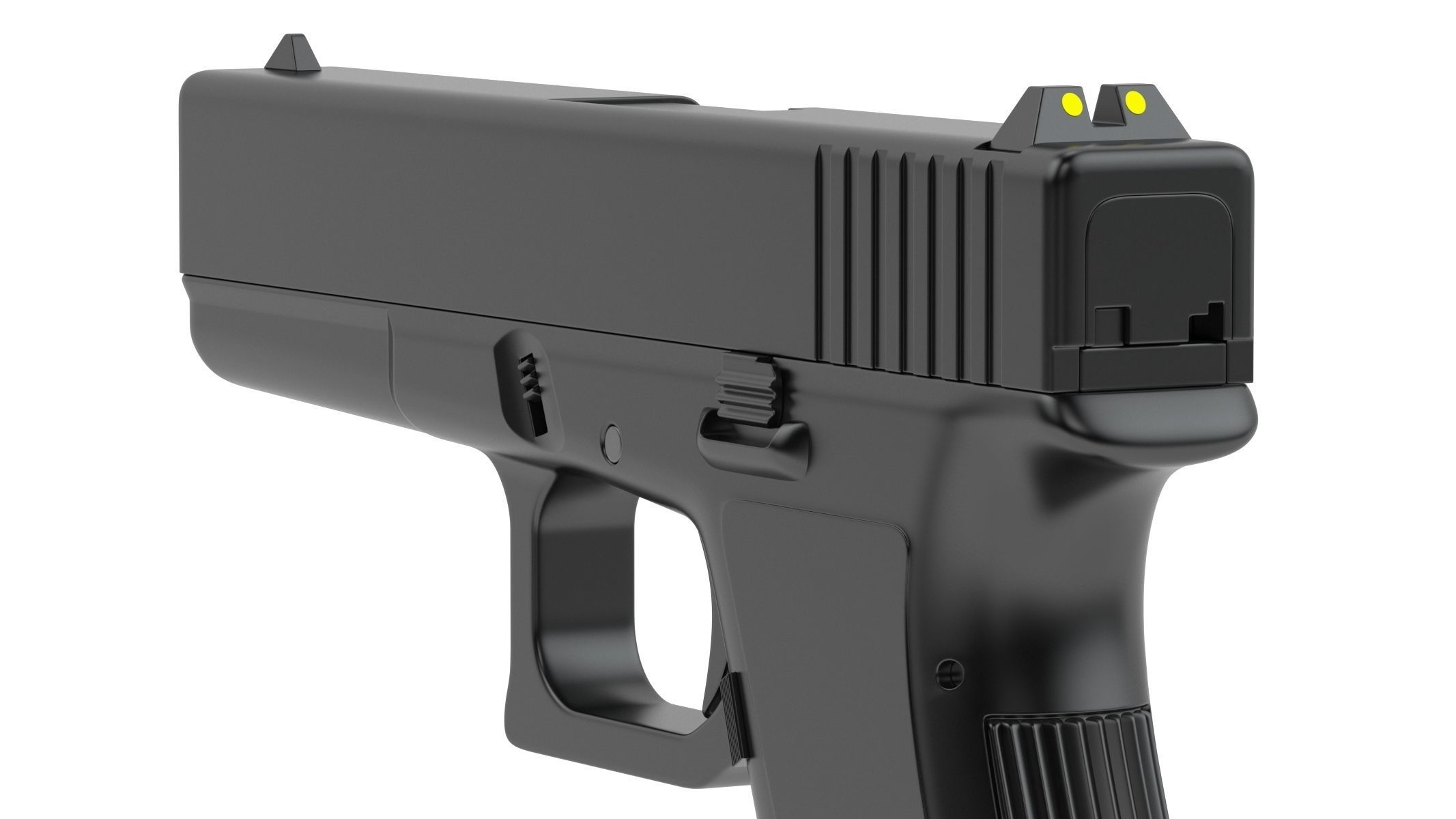 Glock pistol 3D model_6